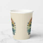 8パーソナライズされたヴィンテージ80歳の誕生日パーティー 紙コップ (右)