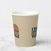 8パーソナライズされたヴィンテージ80歳の誕生日パーティー 紙コップ (左)