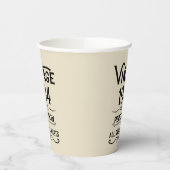 8パーソナライズされたヴィンテージ80歳の誕生日パーティー 紙コップ (左)