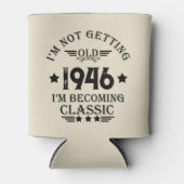 8パーソナライズされたヴィンテージ80歳の誕生日パーティー 缶クーラー (正面)