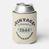 8パーソナライズされたヴィンテージ80歳の誕生日パーティー 缶クーラー (缶裏面)