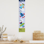 8パーソナライズされたx 44の航空機保の成長グラフ! ポスター (キッチン)