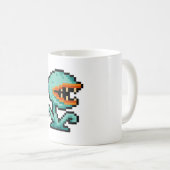 8ビットのハエトリモンスター コーヒーマグカップ (正面右)