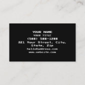 8ビットの万歳! 名刺 (裏面)