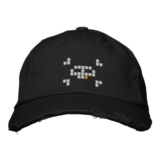 8ビットの海賊 刺繍入りキャップ (正面)