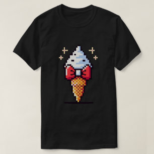 8ビットアイスクリームエレガンス: Dapperデザートデザイン Tシャツ