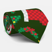8ビットクリスマスのタイ ネクタイ (ロール)