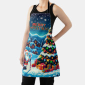 8ビットクリスマスツリー&サンタ エプロン (インサイチュ)