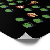 8ビットクリスマスツリー ポスター (角)