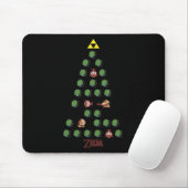 8ビットクリスマスツリー マウスパッド (マウス)
