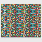 8ビットクリスマスプレゼントギフトラッピング紙 ラッピングペーパー (フラット)