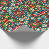 8ビットクリスマスプレゼントギフトラッピング紙 ラッピングペーパー (角)