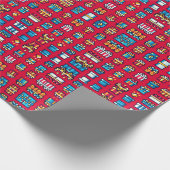 8ビットクリスマスプレゼントギフトラッピング紙 ラッピングペーパー (角)