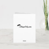 "8ビットクリスマス"の休日のメッセージカード(赤い) シーズンカード (裏面)