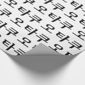 8ビットコリアンOTAKU오타쿠ハングル語 ラッピングペーパー (角)