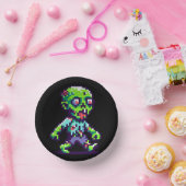 8ビットゾンビおもしろいハロウィーン ペーパーボウル (パーティー)