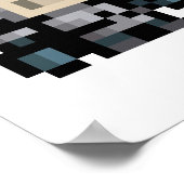 8ビットナイト16x16スプライトピクセルアートポスター ポスター (角)