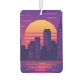 8ビットネオンシティバッジ カーエアーフレッシュナー (裏面)