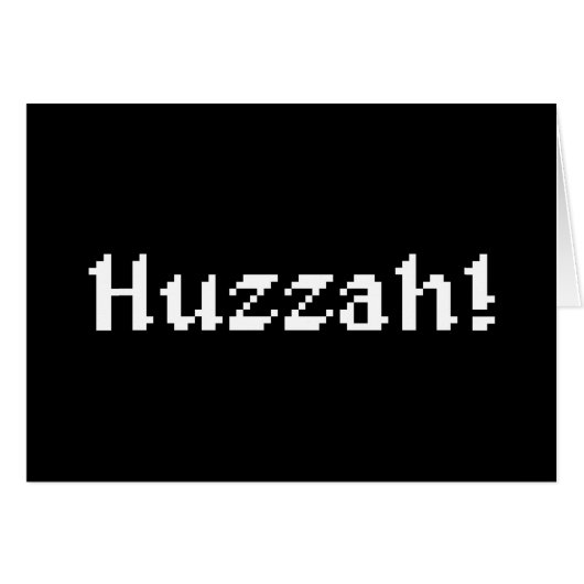 8ビットハッザー!グリーティングカード (正面横)