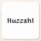 8ビットハッザー! スクエアペーパーコースター (正面)