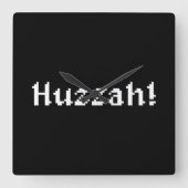 8ビットハッザー! スクエア壁時計 (正面)