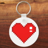 8ビットハート キーホルダー (正面)