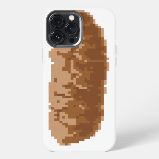 8ビットピクセルウンチ iPhoneケース (裏面)