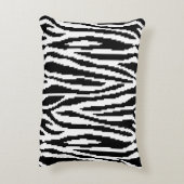 8ビットピクセルゼブラ印刷デザインパターン アクセントクッション (裏面(縦))