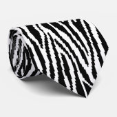 8ビットピクセルゼブラ印刷デザインパターン ネクタイ (ロール)