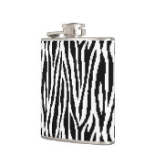 8ビットピクセルゼブラ印刷デザインパターン フラスク (左)