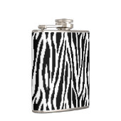 8ビットピクセルゼブラ印刷デザインパターン フラスク (右)