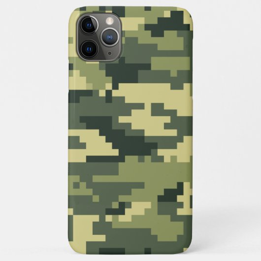 8ビットピクセルデジタルウッドランドカモフラージュ/迷彩柄 Case-Mate iPhoneケース (裏面)