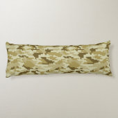 8ビットピクセルデジタルデザートカモフラージュ/迷彩柄 ボディピロー (裏面)