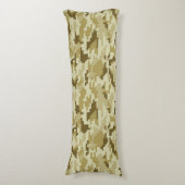 8ビットピクセルデジタルデザートカモフラージュ/迷彩柄 ボディピロー (正面縦)