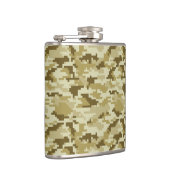8ビットピクセルデジタル砂漠のカムフラージュ/迷彩柄 フラスク (右)