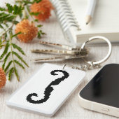 8ビットピクセルハンドルひげ キーホルダー (正面右)