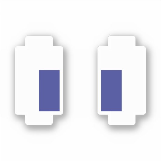 8ビットピクセルマンガ目 シール (正面)