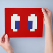 8ビットピクセルマンガ目 チラシ (手)