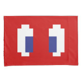 8ビットピクセルマンガ目 枕カバー (正面右)