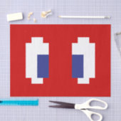 8ビットピクセルマンガ目 薄葉紙 (クラフト)