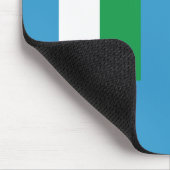 8ビットピクセルマンガ緑の目 マウスパッド (コーナー)