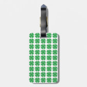 8ビットピクセルラッキーフォーリーフクローバー ラゲッジタグ (裏面縦)