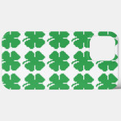 8ビットピクセルラッキーフォーリーフクローバー Case-Mate iPhoneケース (裏面 (横))