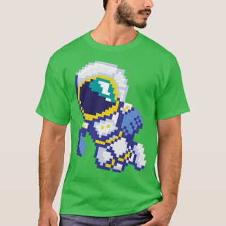 8ビットピクセル宇宙飛行士宇宙銀河系科学レトロ8 Tシャツ
