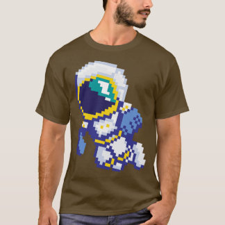 8ビットピクセル宇宙飛行士宇宙銀河系科学レトロ8 Tシャツ