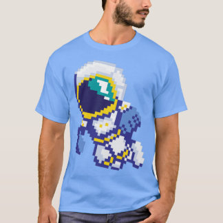 8ビットピクセル宇宙飛行士宇宙銀河系科学レトロ8 Tシャツ