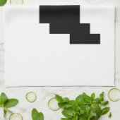 8ビットピクセル幽霊シャドウ キッチンタオル (折り畳み)