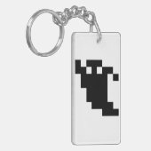 8ビットピクセル幽霊シャドウ キーホルダー (正面左)