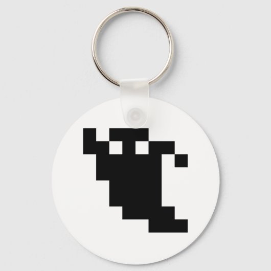 8ビットピクセル幽霊シャドウ キーホルダー (正面)