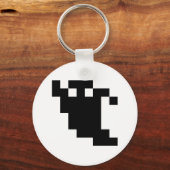 8ビットピクセル幽霊シャドウ キーホルダー (正面)